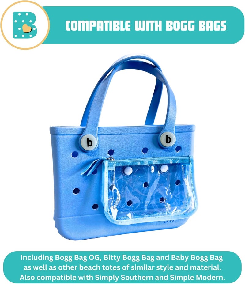 Bag Beans 2-Pack Insert Replacement Rivets for Clear Zipper Pouch. Compatible with Bogg Bag and Most Beach Tote Clear Inserts. Fix Your Beach Bag Insert Quickly and Easily - Image 3